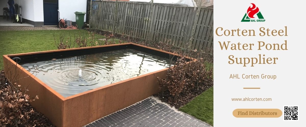 corten water pond