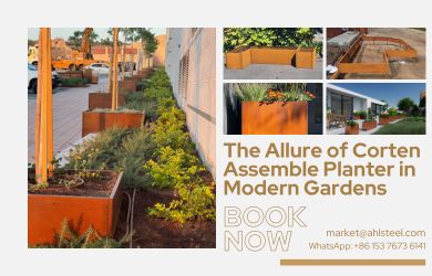 corten steel planter