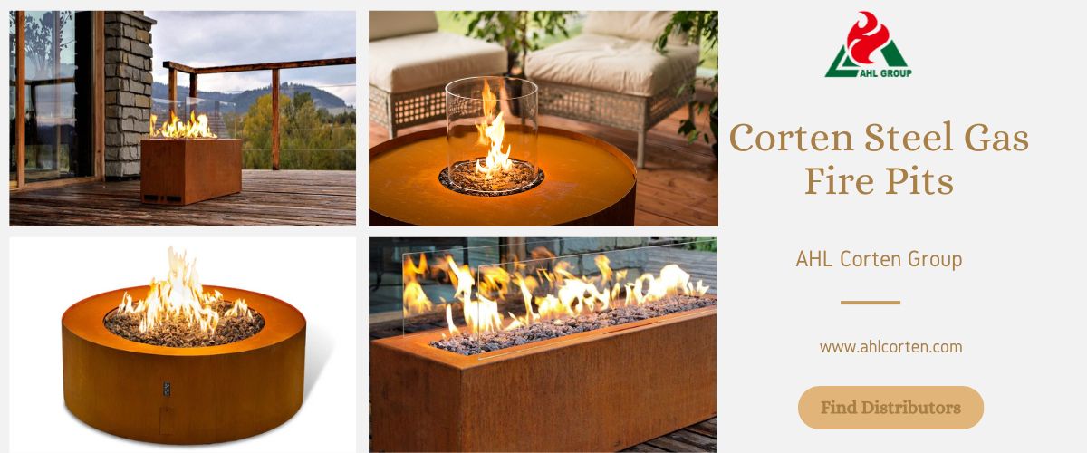 metal gas fire pit