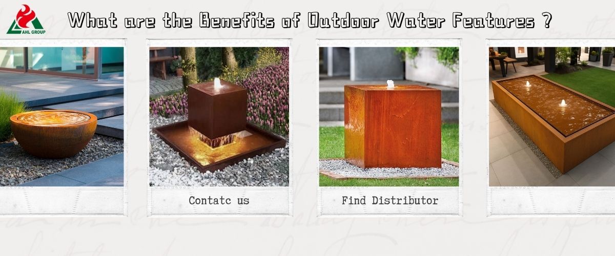 corten water feature