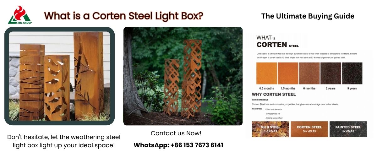 Rusted steel lights