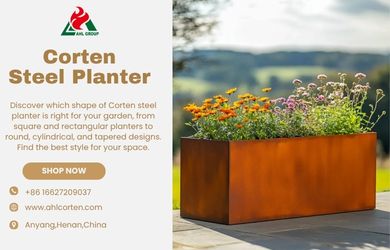 outdoor metal planter