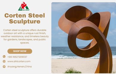 corten steel sculpture