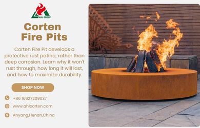 corten steel fire pit