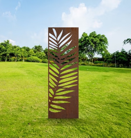 rust cheap metal garden screens