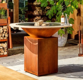 Rusted Steel BBQ Grill