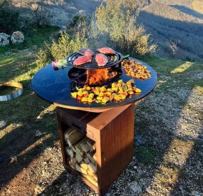 corten barbecue grill