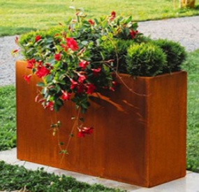 outdoor metal planter
