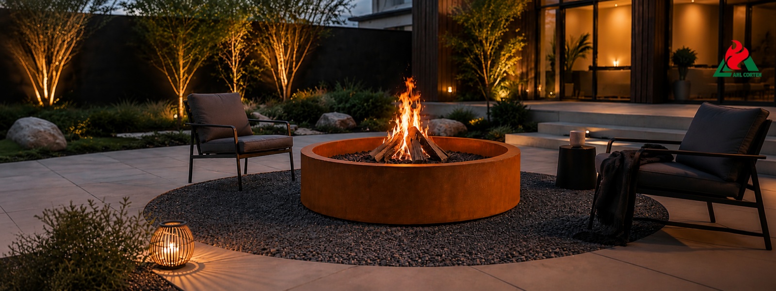 Corten Wood Burning Fire Pit