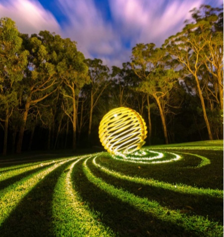 light sphere sculpture