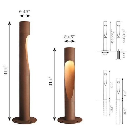 outdoor bollard light
