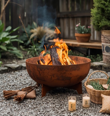 metal fire pit