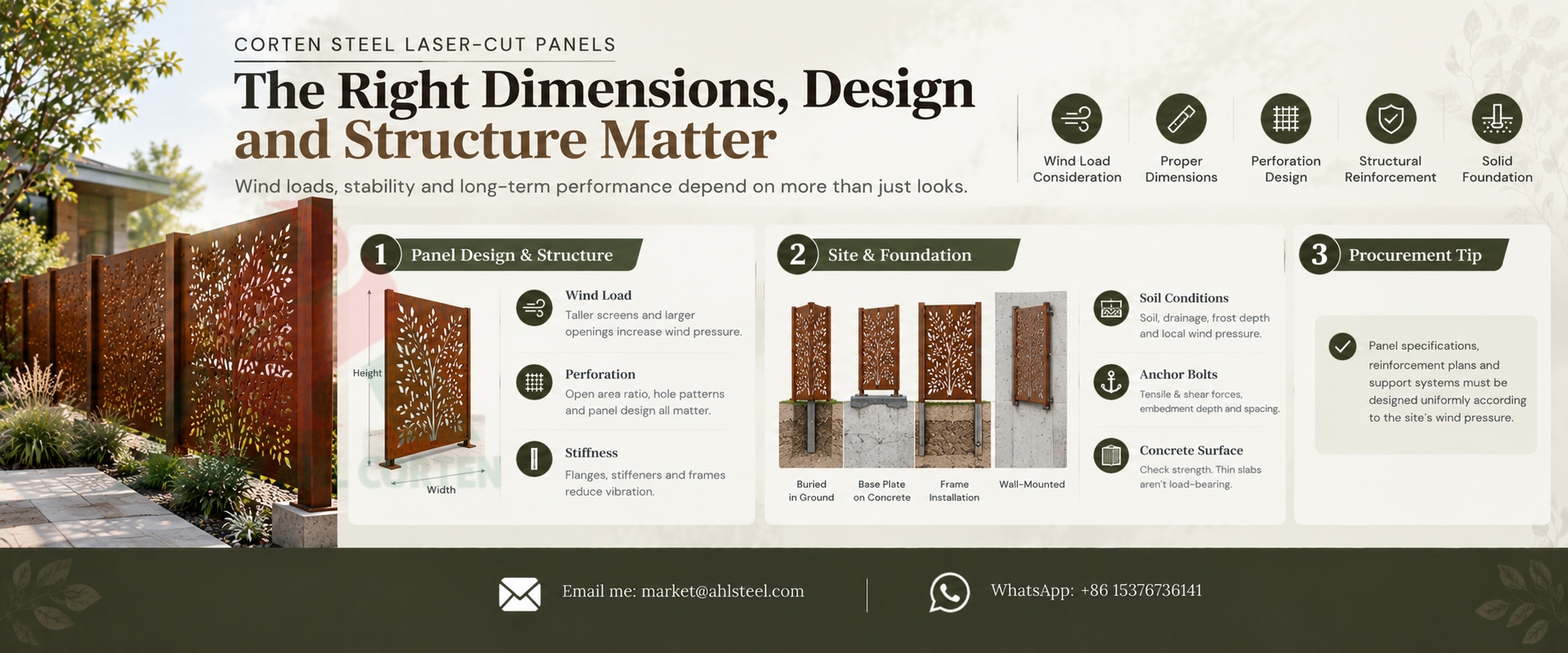 corten steel screens