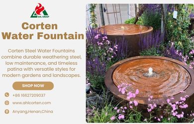 Corten Steel Water Features