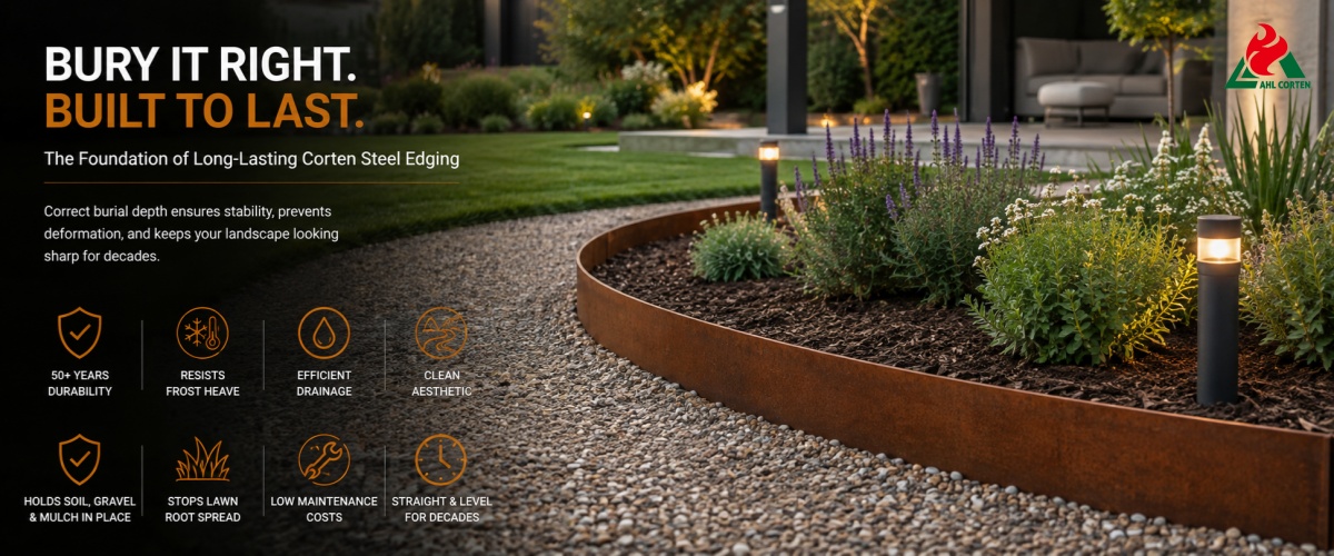 weathering steel edging