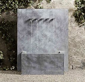 corten steel water feature