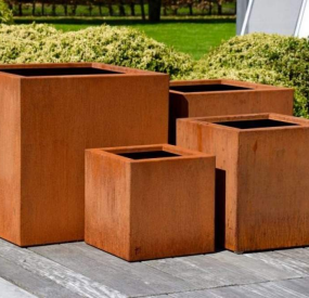 Corten Steel Outdoor Planter Pot