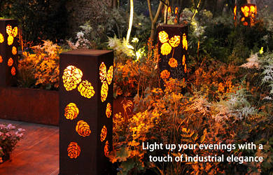 corten stee light