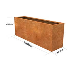 Corten Steel Outdoor Planter Pot