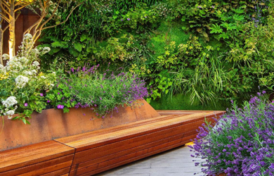 corten steel planter