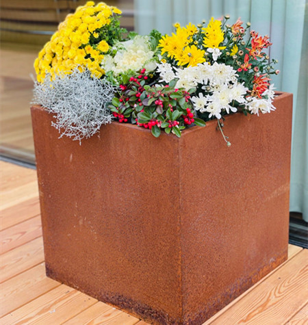 Corten Steel Outdoor Planter Pot