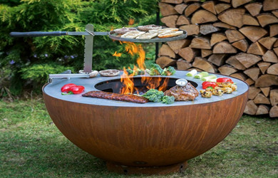 corten steel BBQ grill