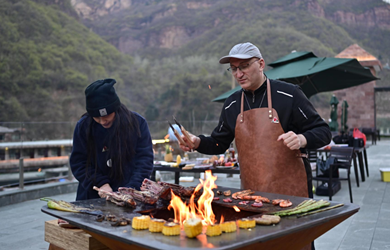 corten steel bbq grill