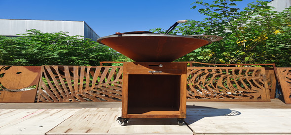 AHL CORTEN bbq grill