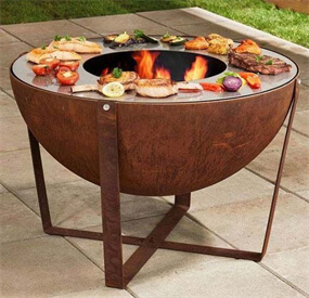 Corten Steel BBQ Grill