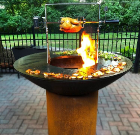 Corten Steel BBQ Grill