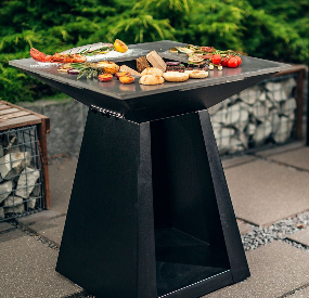 Corten Steel Grill Modern Wood Burning