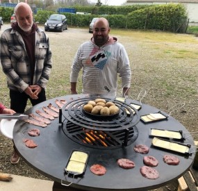 Outdoor Corten Steel BBQ Grill