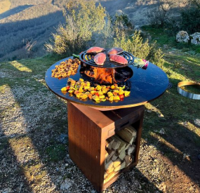 Corten Steel Grill for Picnic