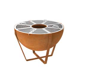 Corten Steel BBQ Grill