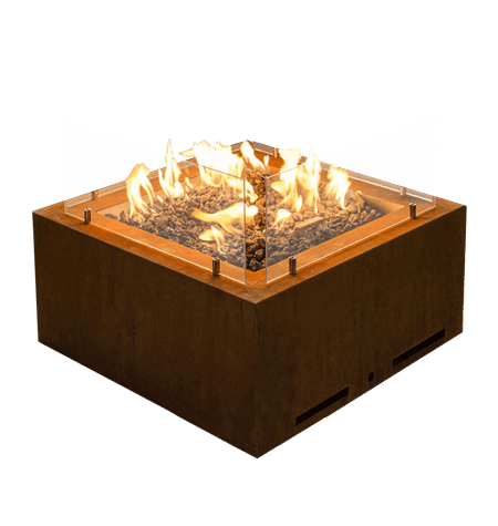 Corten Gas Fire Pit