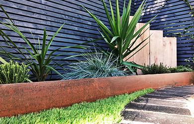 corten steel edging