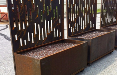 Corten steel is widely used at home and abroad