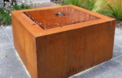 How do you build a Corten steel retaining wall?