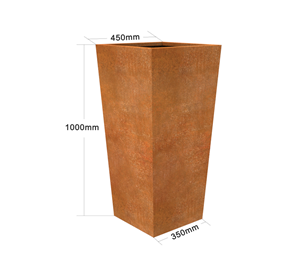 Corten Steel Outdoor Planter Pot