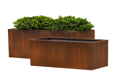 corten steel planter