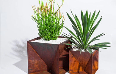 corten steel planter