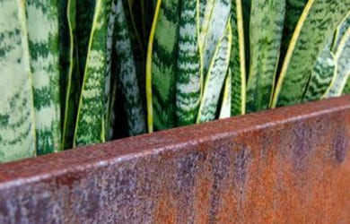 corten steel planter