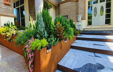 customized corten edging