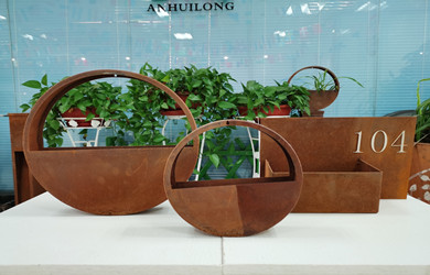 corten steel planter