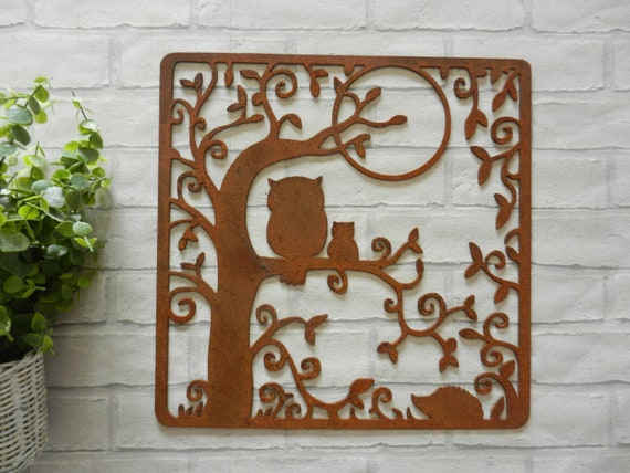 Laser cut outdoor decorative metal wall art
