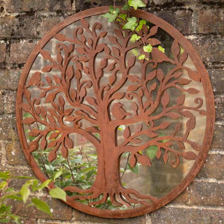 outdoor metal garden art ,corten steel wall art