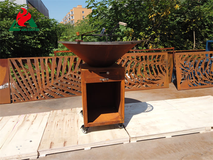 China Corten steel  barbecue grill