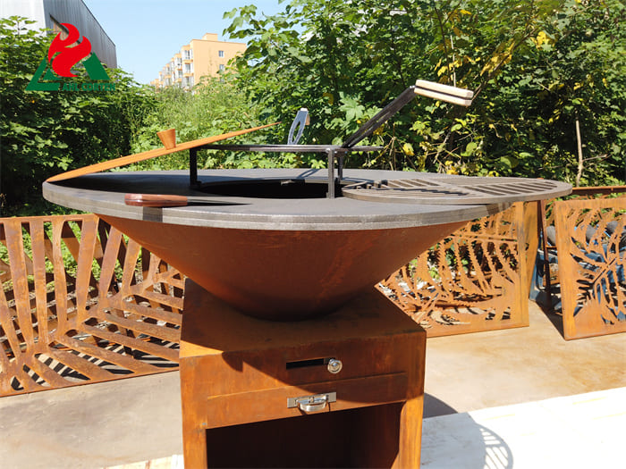 China Corten steel  barbecue grill