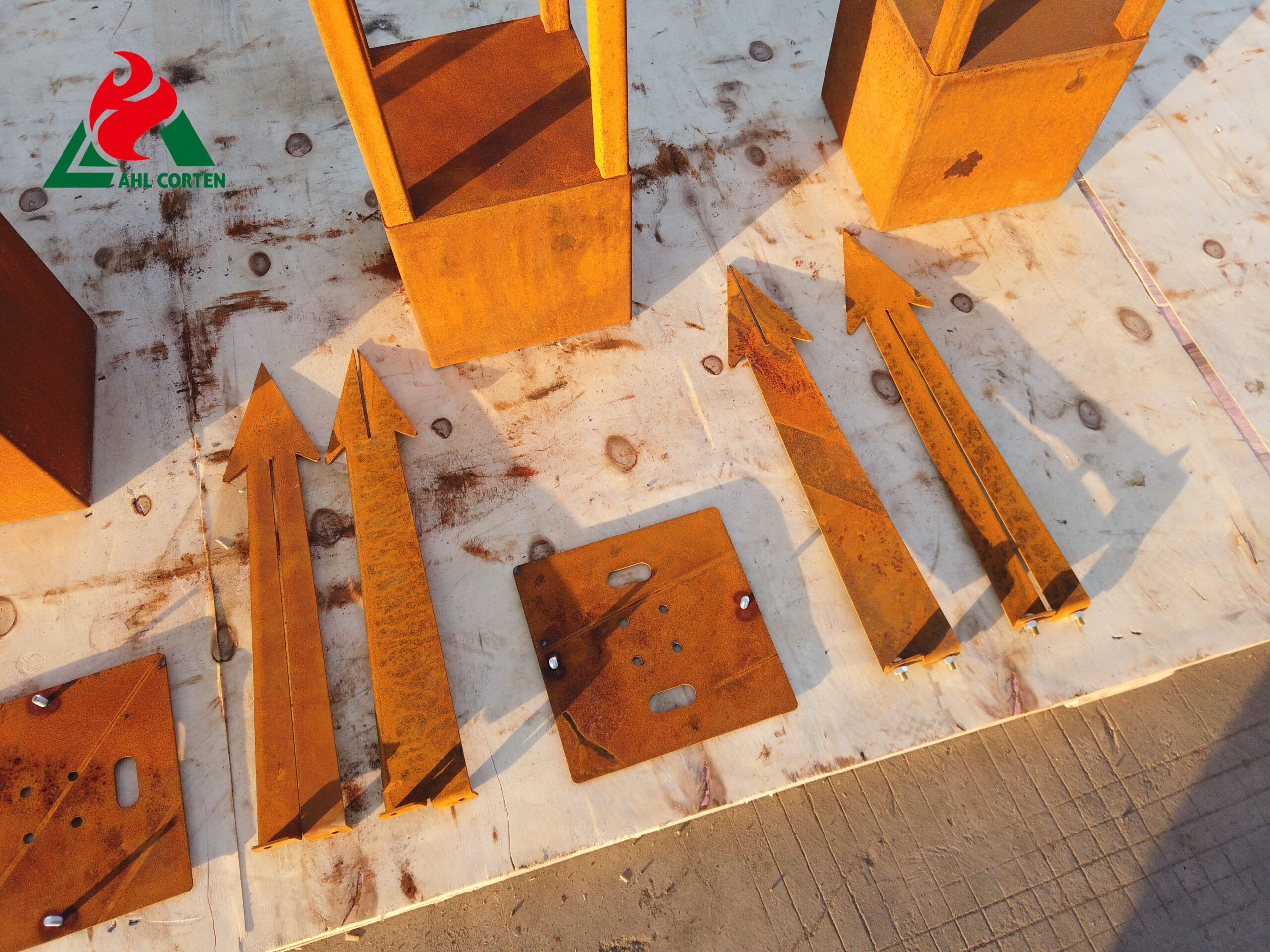 Special Corten Steel Lighting For Garden