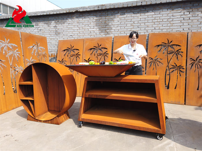 Fashionable corten bbq professional supplier